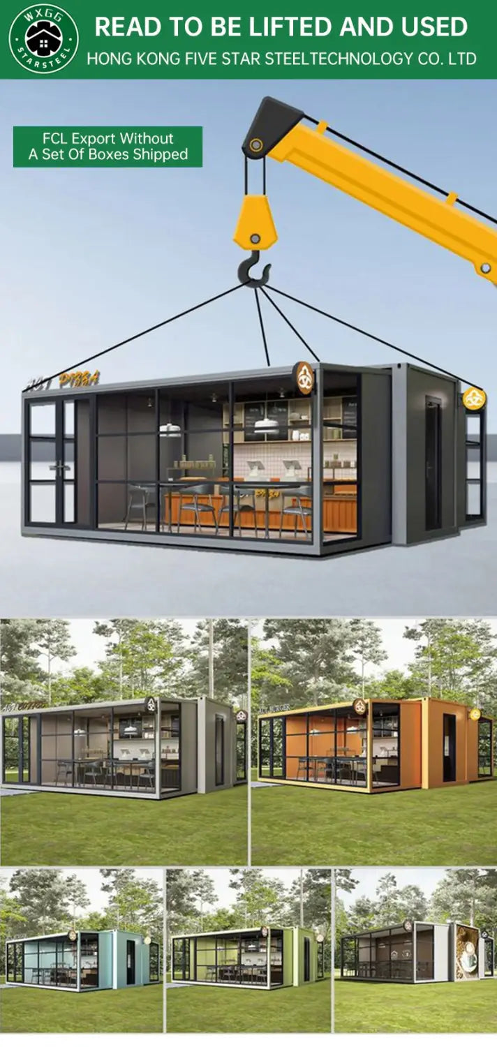 Modern 40ft Expandable Container Home | 2-Bedroom Prefab Tiny House | Luxury Portable Steel Villa for Sale in USA